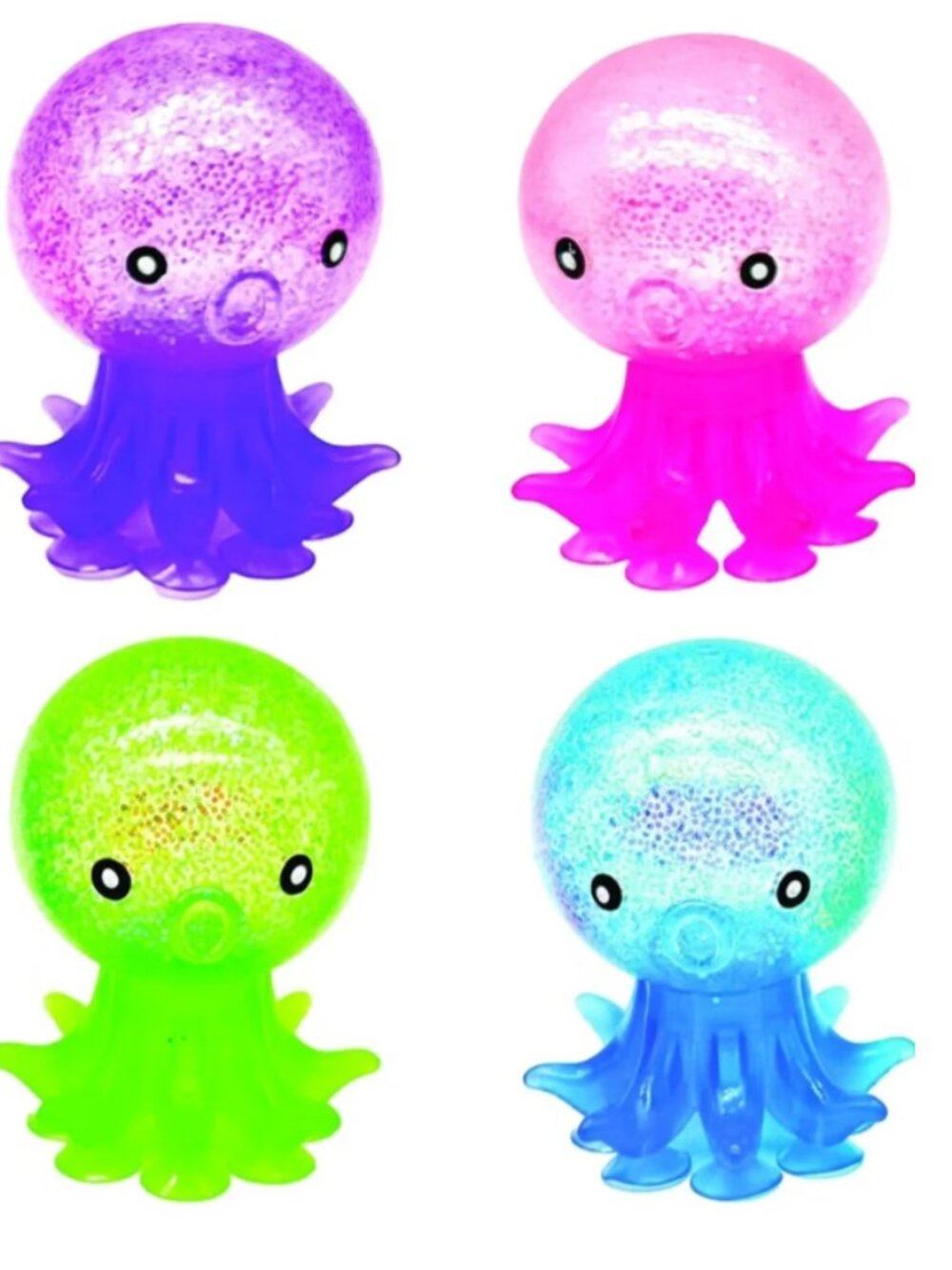 Blue Suction Octopus Sensory Squishy Toy -